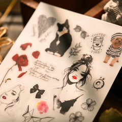 Ethereal Muse Rub-On Stickers Set