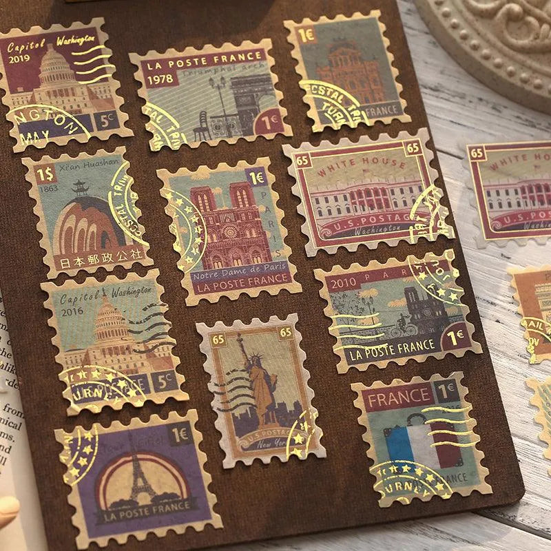 Vintage Ephemera Washi Sticker Set