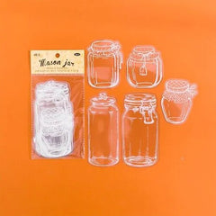 20Pcs Bottle PET Transparent Stickers