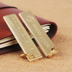 6cm Brass Keychain Ruler