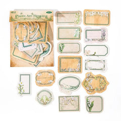 Vintage Floral Label Stickers