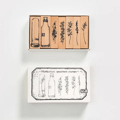 Herbarium Botanical Wooden Stamp Set