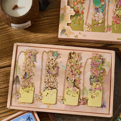 Golden Bloom Metal Bookmark