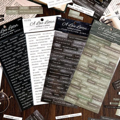 3 Sheet Pack of Adhesive Quotes