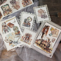 Vintage Travel Adventure Rub-On Stickers