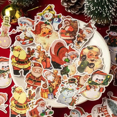 30 Pcs Christmas Glossy Adhesive Paper Stickers Pack