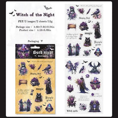 Gothic Night Die Cut Sticker Sheets