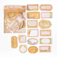 Vintage Floral Label Stickers