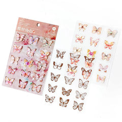 Double-Layer PET Decorative Butterfly Stickers