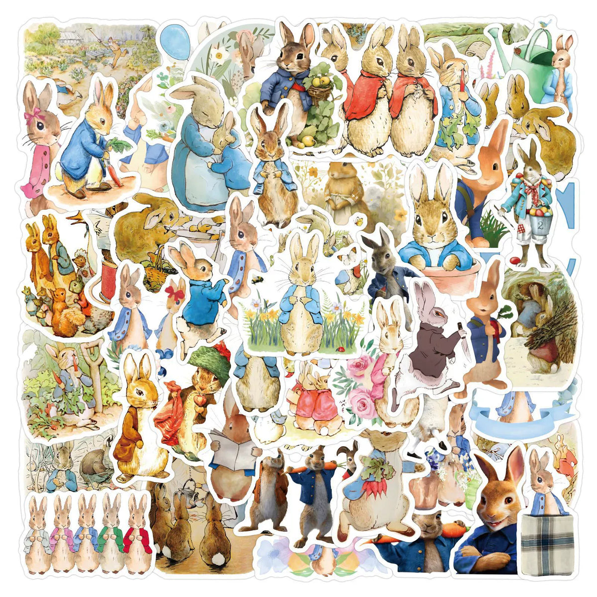 Whimsical Bunny Tale Stickers